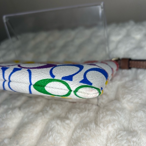 Coach Rainbow Signature Collection Wristlet - Picture 7 of 10